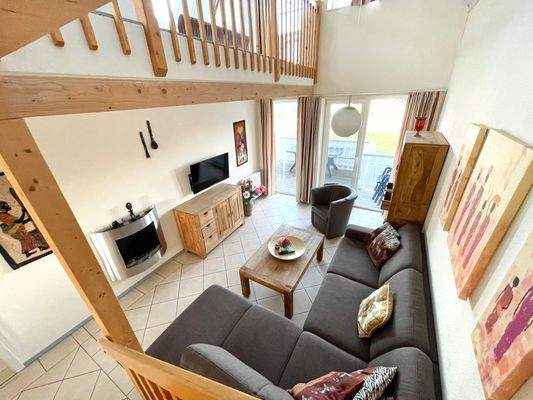 Blick ins Wohnzimmer Kapitänsdeck