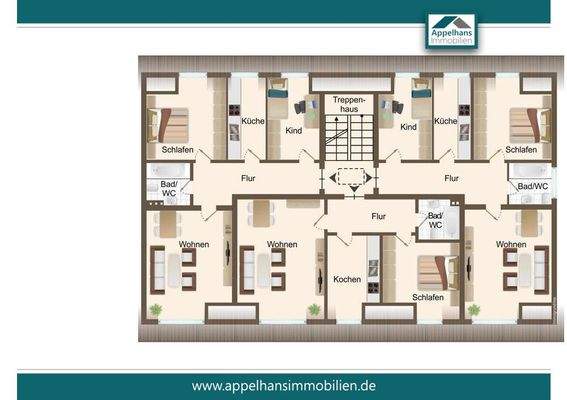 Grundriss jeweils OG