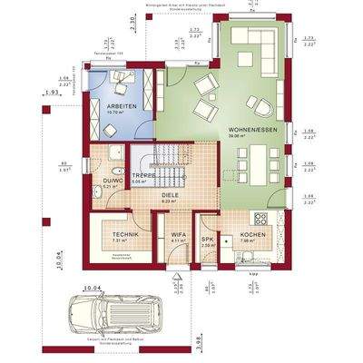 Grundriss Fantastic 161 V5 EG