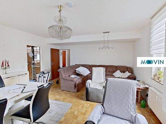 Ansicht III: Wohn - und Essbereich