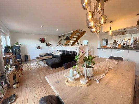 Offener Wohn-/Ess-Kochbereich der Wohneinheit 6