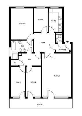 Grundriss Wesenbergallee 11_Hochparterre rechts_WE E3 