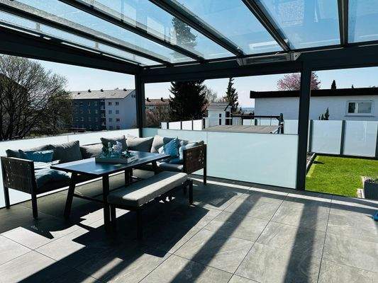 Terrasse überdacht - inkl. Markise