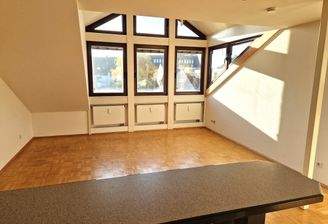 Wohnzimmer mit offener Küche