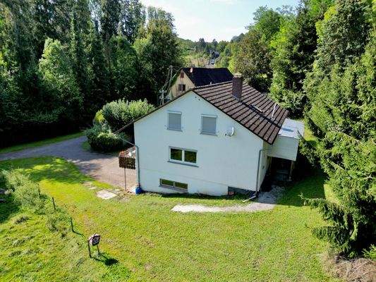 Wohnhaus von der Seite