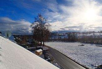 Blick aus Dachfenster