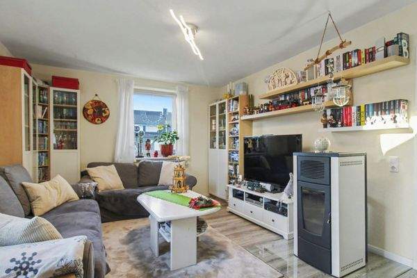 Wohnzimmer mit Pelletofen