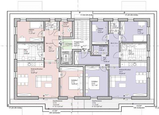 Grundriss Staffelgeschoss