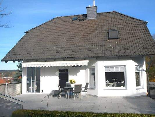 Terrassenzugang  mit Schlossblick