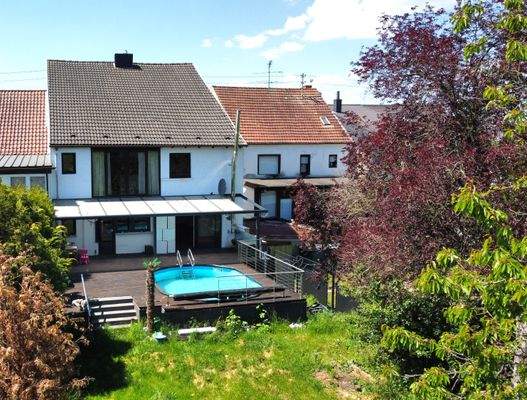 Rückansicht, Terrasse