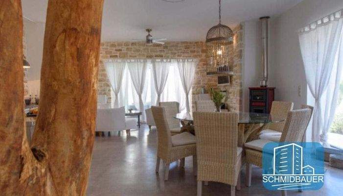 Kreta, Pitsidia: Wunderbare Villa mit Pool und Blick auf die Berge von Psiloritis