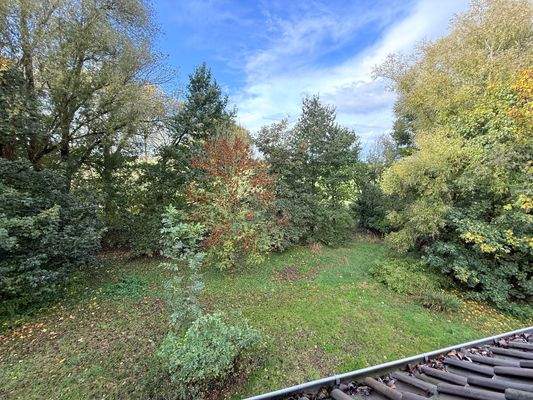 Blick aus Badezimmerfenster