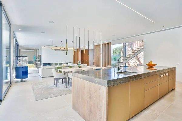 Open Living Area with Kitchen