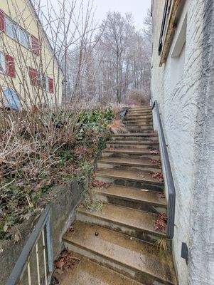 Treppenausgang Haustür