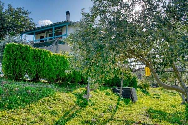 Kreta, Douliana: Faszinierendes Haus mit Meer- und Bergblick