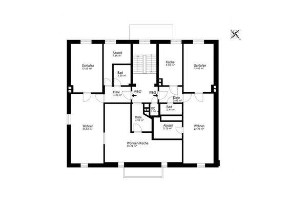 3. Obergeschoss (Wohnung 4 und 5)