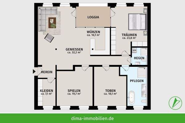 WE 01 im 1. Obergeschoss