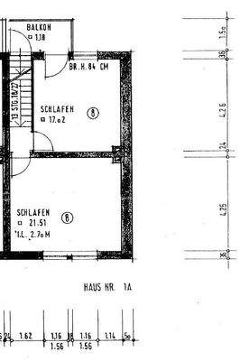 Grundriss Obergeschoss neu in 3 Zimmer geteilt
