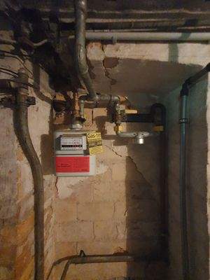 städtischer Gasanschluss