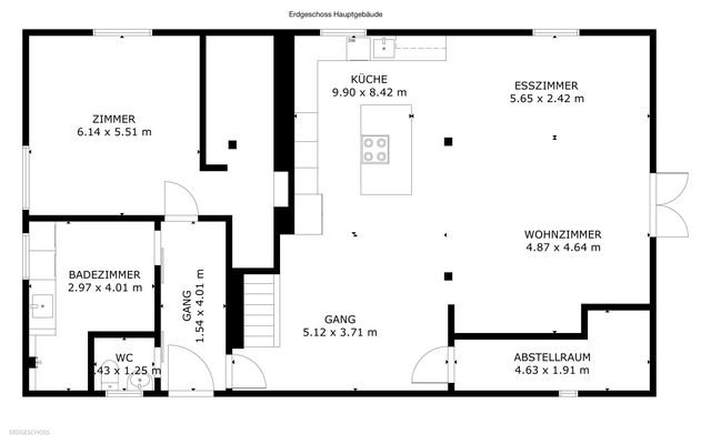 Grundriss EG-Hauptgebäude