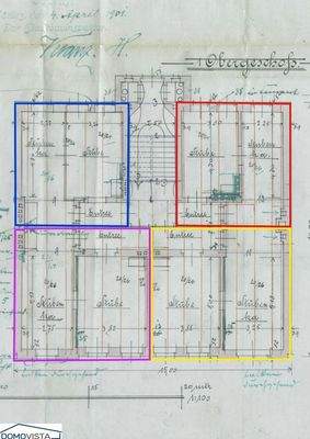 1. Obergeschoss markiert