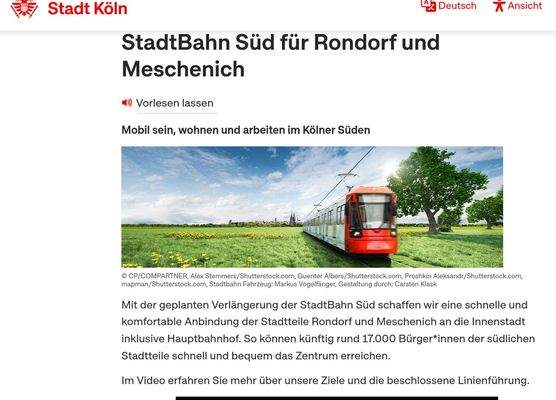 StadtBahn Süd