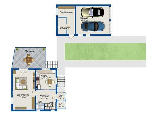 Grundriss Erdgeschoß