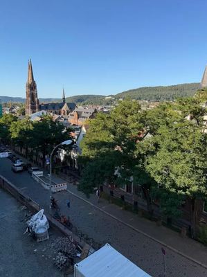 Blick zur Elisabethenkirche
