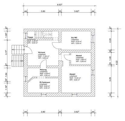 Grundriss Kellergeschoss