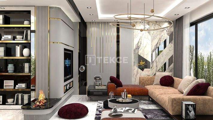 Elegant Detached Villa for Sale in Alanya with Sea and City Views