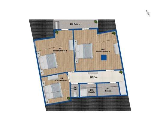 Grundriss Dachgeschoss