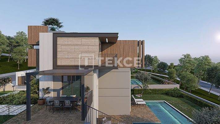 New Villas with Pools near the Beach in İzmir Güzelbahçe