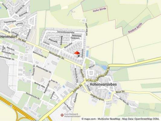 Geolyzer Kartenausschnitt