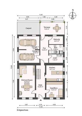 Grundriss EG (beispielhaft)