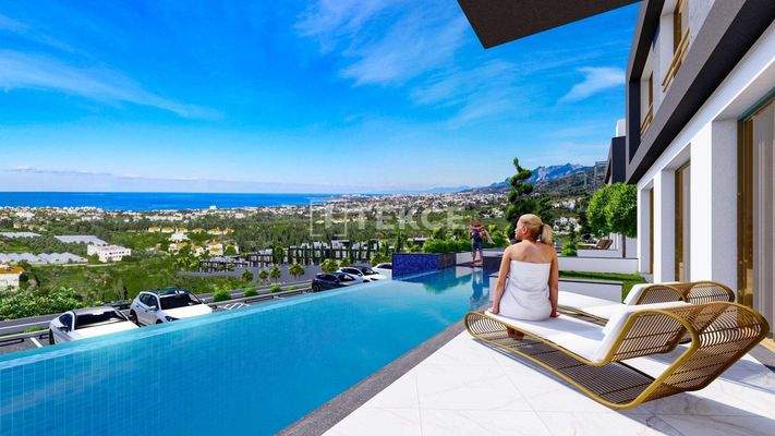 Sea and Nature View Apartments for Sale in Lapta Girne