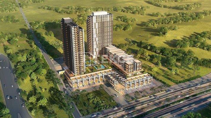 Apartments in the Project with Shopping Center on Eskisehir Road
