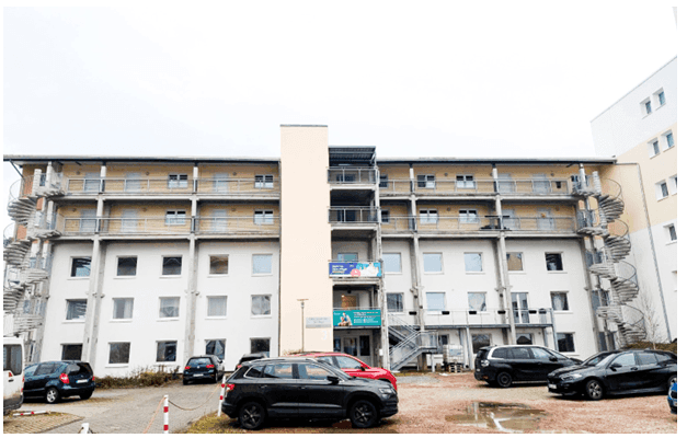 Rückansicht Wohnanlage