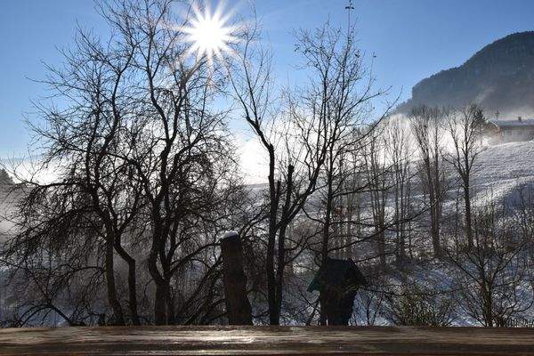 Aussicht vom Balkon Wohnen