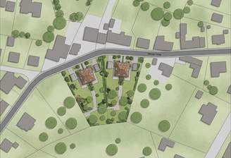 Lageplan mit Gestaltungsvorschlag