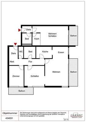 Grundriss Whg.   App.