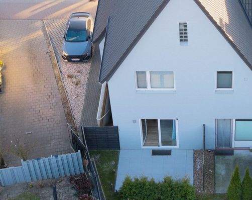 rückwärtige Hausansicht