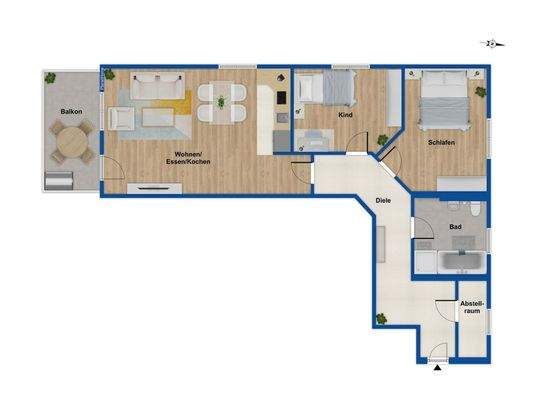 Grundriss 1. Obergeschoss