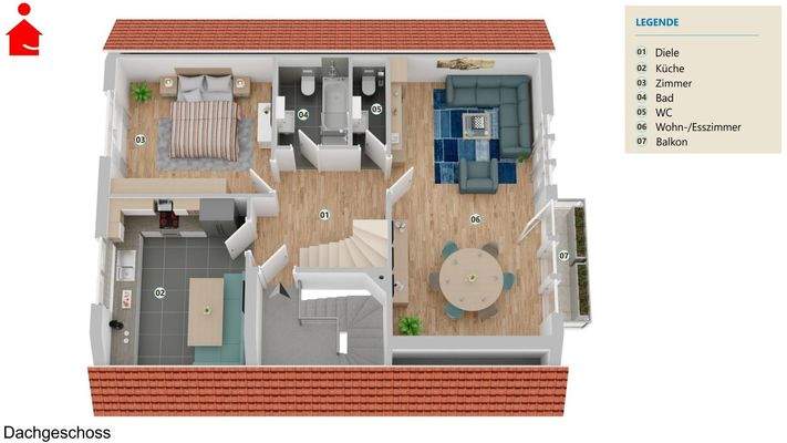 Grundriss Dachgeschoss