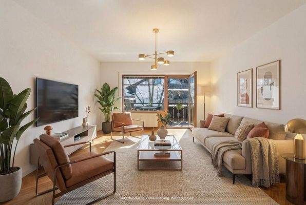 unverbindliche Visualisierung Wohnzimmer