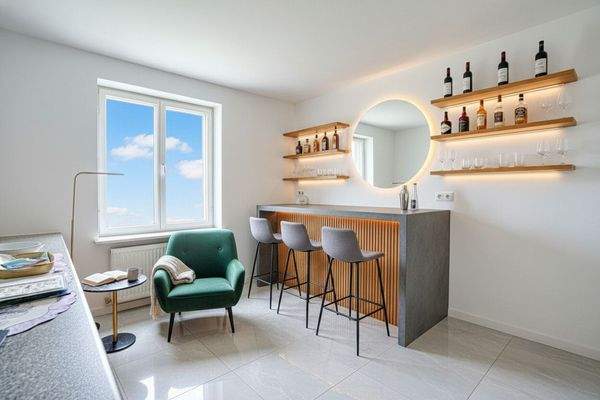 Küche digital als Hausbar möbliert