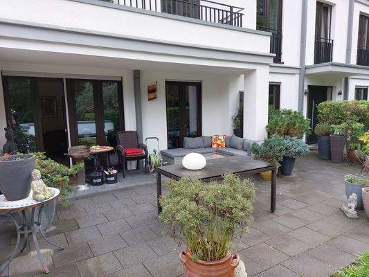 Terrasse am Wohnbereich