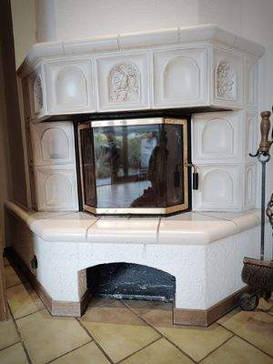 Kamin im Wohnzimmer EG