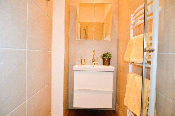 Bathroom with shower and toilet