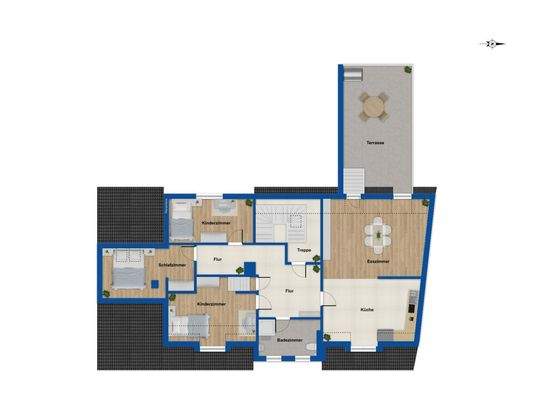 Grundriss 2. Obergeschoss