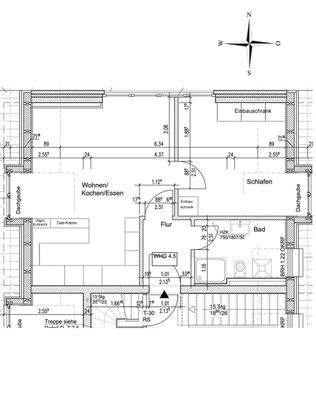 Grundriss der Wohnung (Grundriss nicht maßstabsgerecht)